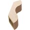 Ekena Millwork 5-inch W x 14-inch D x 18-inch H Carmel Rough Cedar Woodgrain TimberThane Knee Brace, Primed BRCUR05X14X18CARRCPR - alternate 6